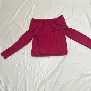 Old Navy Pink Off-the-Shoulder Sweater